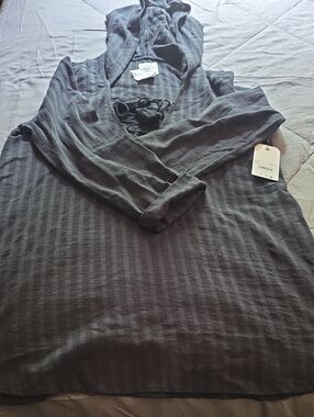 Billabong Black Hooded Cover-Up Top